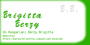 brigitta berzy business card